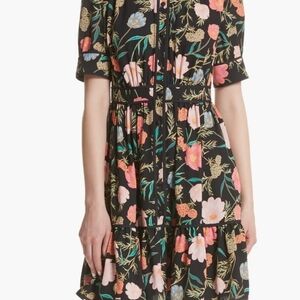 Kate Spade Floral Midi Dress in Blossom Print